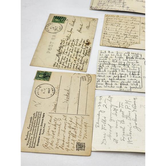 c1907 Post Card Lot South Dakota Deadwood Milbank Custer SD Sent To Hokah MN - Picture 3 of 12